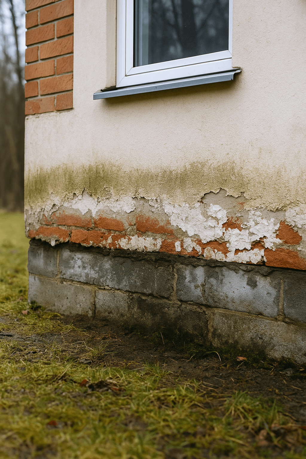 Hometta ulkoseinissä