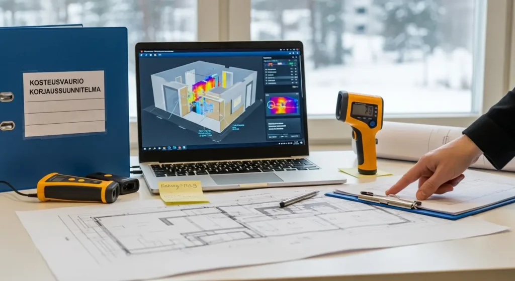 Kosteusvaurion korjaussuunnittelu – näin varmistat onnistuneen remontin