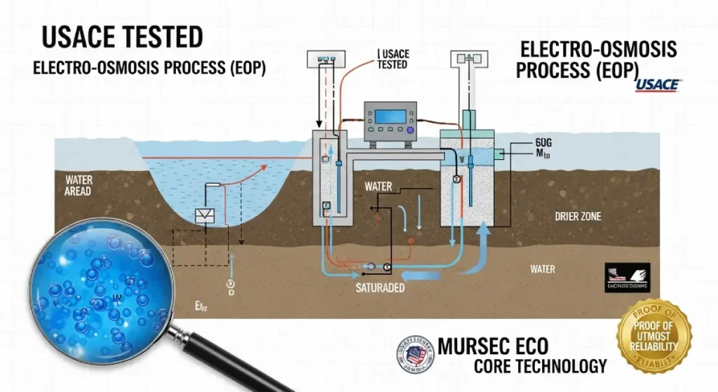Miksi USA:n armeija luottaa elektro-osmoosiin kriittisissä kohteissa?